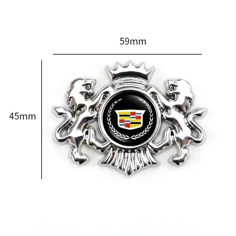 3D Car Body Side Window Sticker Lion Badge Decals for Cadillac Escalade CT4 CT5 CT6 XT4 XT5 XT6 CTS ATS SRX XTS STS BLS SLR XLR
