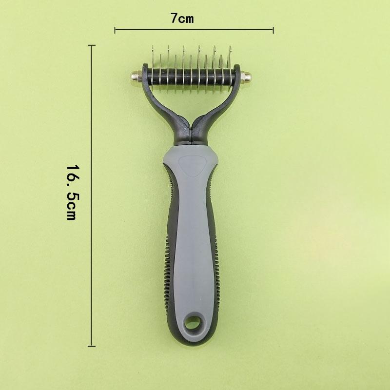 Расческа для удаления шерсти домашних животных, Расческа с редкими зубьями для распутывания колтунов, Двусторонняя расческа для распутывания колтунов, Расческа для собак, Расческа для груминга и вычесывания кошек и собак