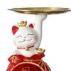 Фигурка кошки, поднос-органайзер для ключей для домашнего декора и хранения