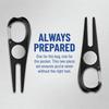 2PCS Foldable Design Golf Divot Tool Aluminum Alloy Shell Golf Fork  Golf Course Care