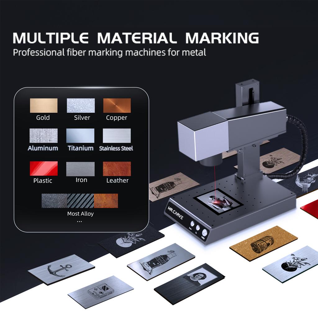 MR. CARVE M1 Pro Laser Engraver Desktop Marking Engraving Carving Marker Machine with Rotary