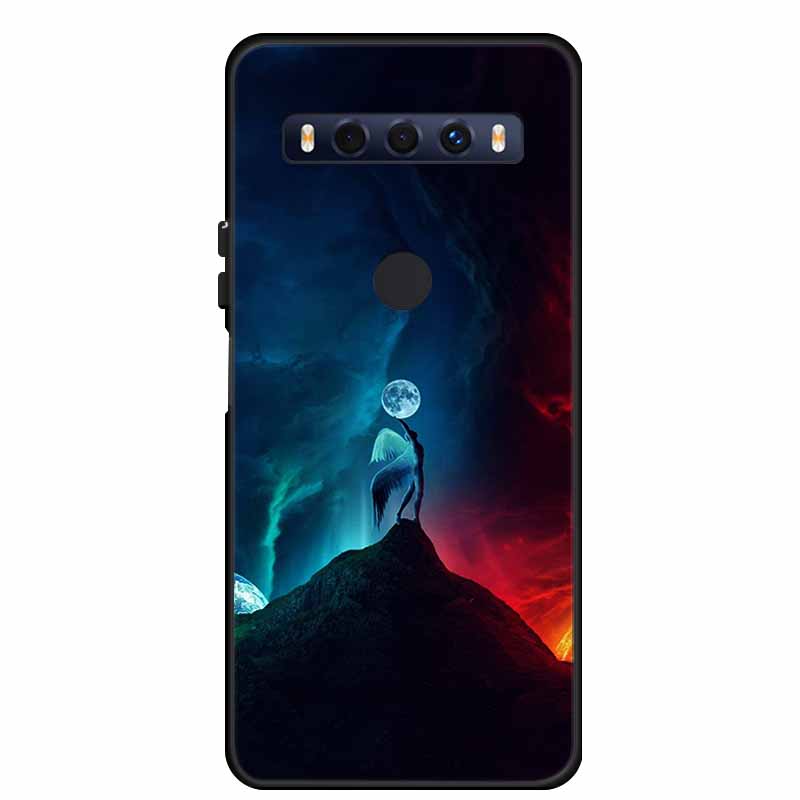 Для чехла TCL 10 SE 10SE Coque Черный ТПУ Силикон Мягкая задняя крышка Чехлы Для телефона TCL 10 SE 6.52" Funda Сумка Защитный чехол