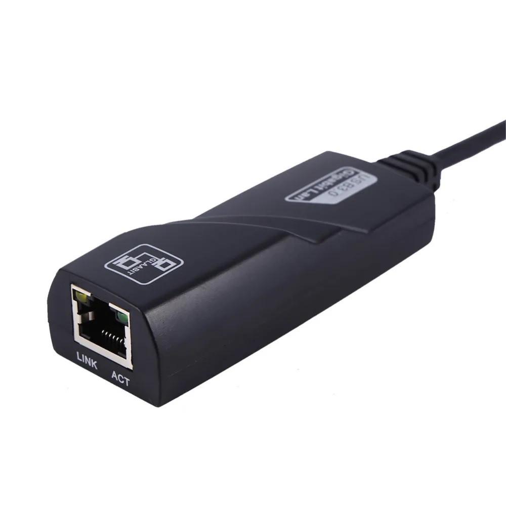 Гигабитный USB LAN адаптер Проводной Переходник SUNROZ USB 3.0 - Ethernet / Сеть RJ45 LAN для Windows 11/10/8.1/7/X (A487310)