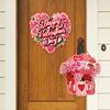 Подвеска на День святого Валентина, мультяшный дверной подвесной орнамент, романтический праздничный дверной знак для украшения дома, вечеринки