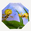 Bee Happy: Automatic Opening Folding Umbrella with 3 Fold Design, Iron Frame for Outdoor Use Perfect Gift for Fans and Travelers!0104083a