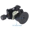 Haoge Low Profile Ballhead Tripod Ballhead with and Quick Release Clamp and Plate for Tripod Monopod Slider DSLR Camera Camcorder Max Loading 8kg