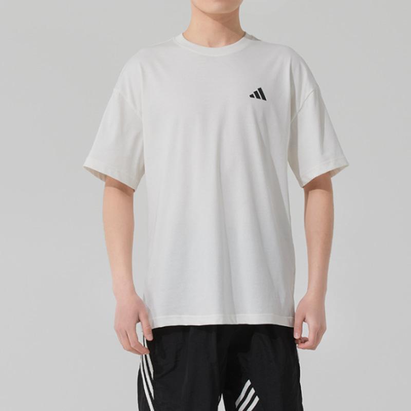 Adidas T Shirts Men's White Crew Neck Moderate JP3862