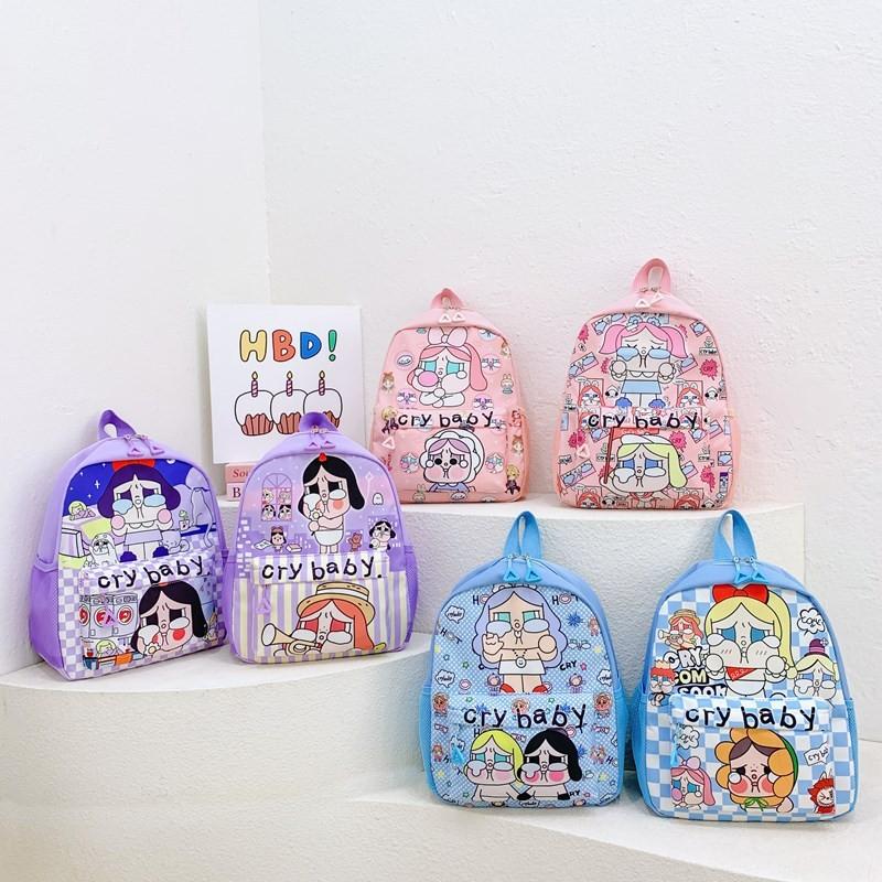 Мультяшный детский рюкзак для плача, большой вместимости, легкий рюкзак, студенческий рюкзак