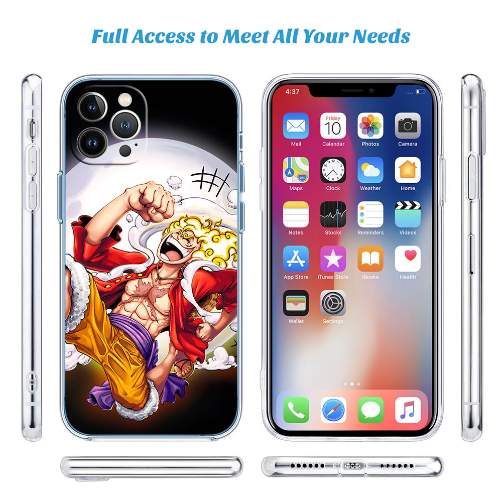 One Piece Luffy Nami Soft Shell Transparent Phone Case for Motorola Moto G7 G8 G9 G84 G85 G73 G24 G15 Z2 Play Power Plus