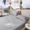 2026 New 99% Waterproof Bed Cover with Elastic Band Solid Fitted Sheet Smooth Breathable Mattress Pad Cover Anti Mites Bed Linens Multi Size