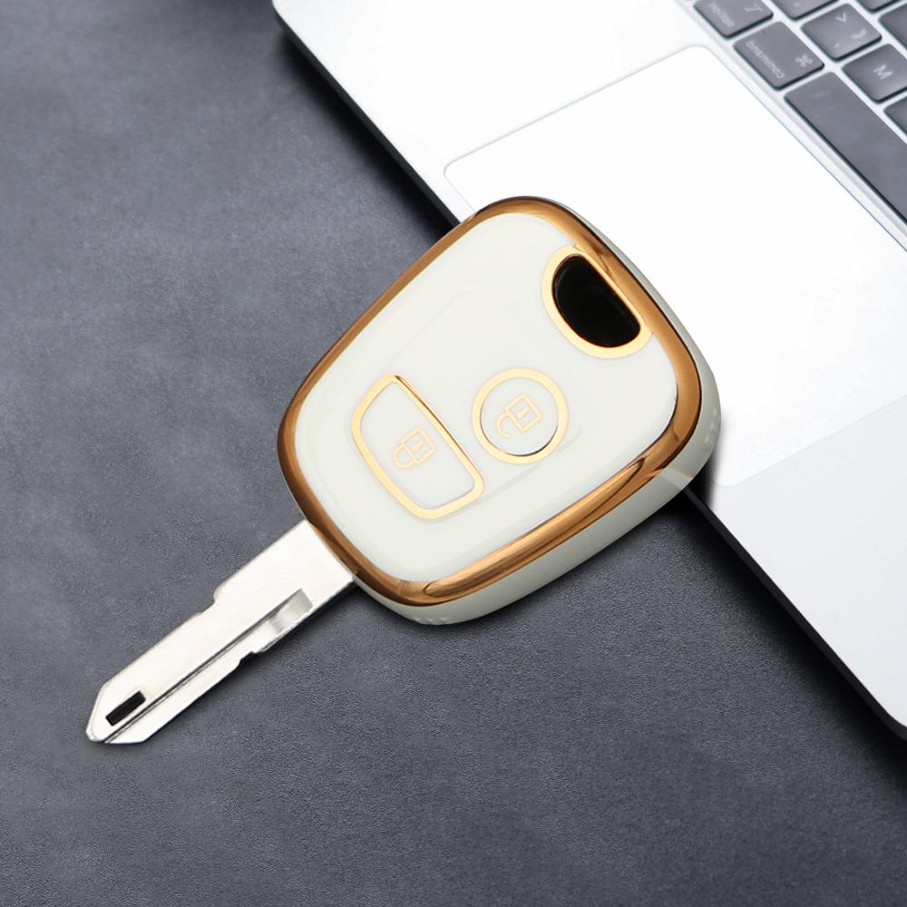 Новый чехол для ключей из ТПУ для Peugeot 106 107 206 207 306 307 406 407 для Citroen C1 C4, защитная крышка для дистанционного управления, аксессуары