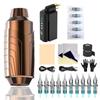 Wireless Tattoo Pen Kit Complete Rotary Tattoo Machine Set Cartridge Needles Power Supply 1500mah Tattoo Battery for Body Art Permanent Makeup Tool