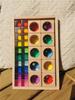 Kids Lucite Cube AcryllicCrylick Stacking Window Blocks Color Street Gems Stone  Montessori Toys