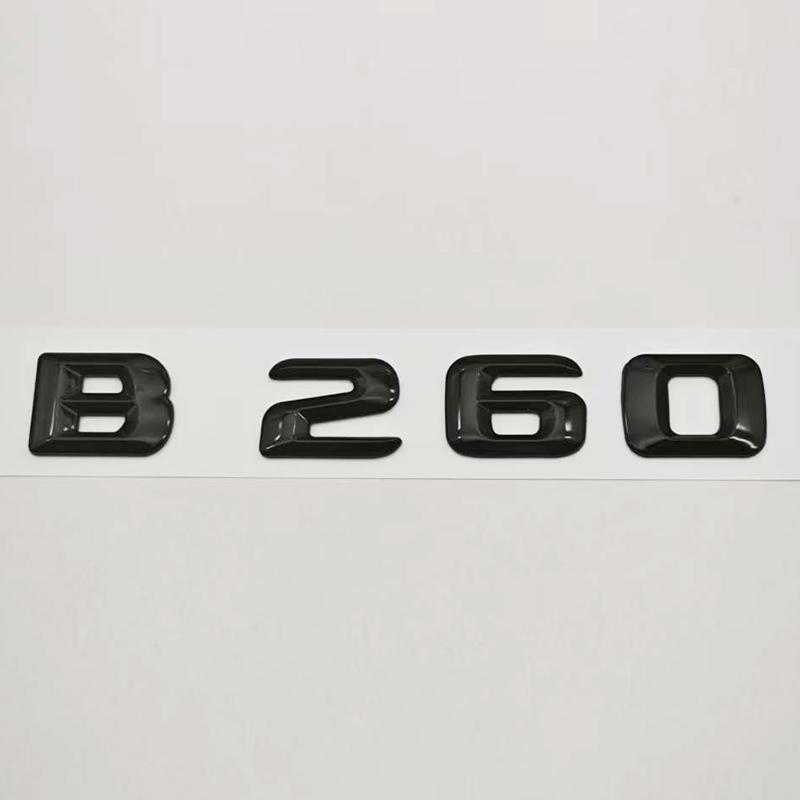 3D ABS Car Letters Logo B180 B200 B220 B260 Badge Sticker Rear Trunk Emblem For Mercedes Benz B Class W247 Auto Tail Accessories
