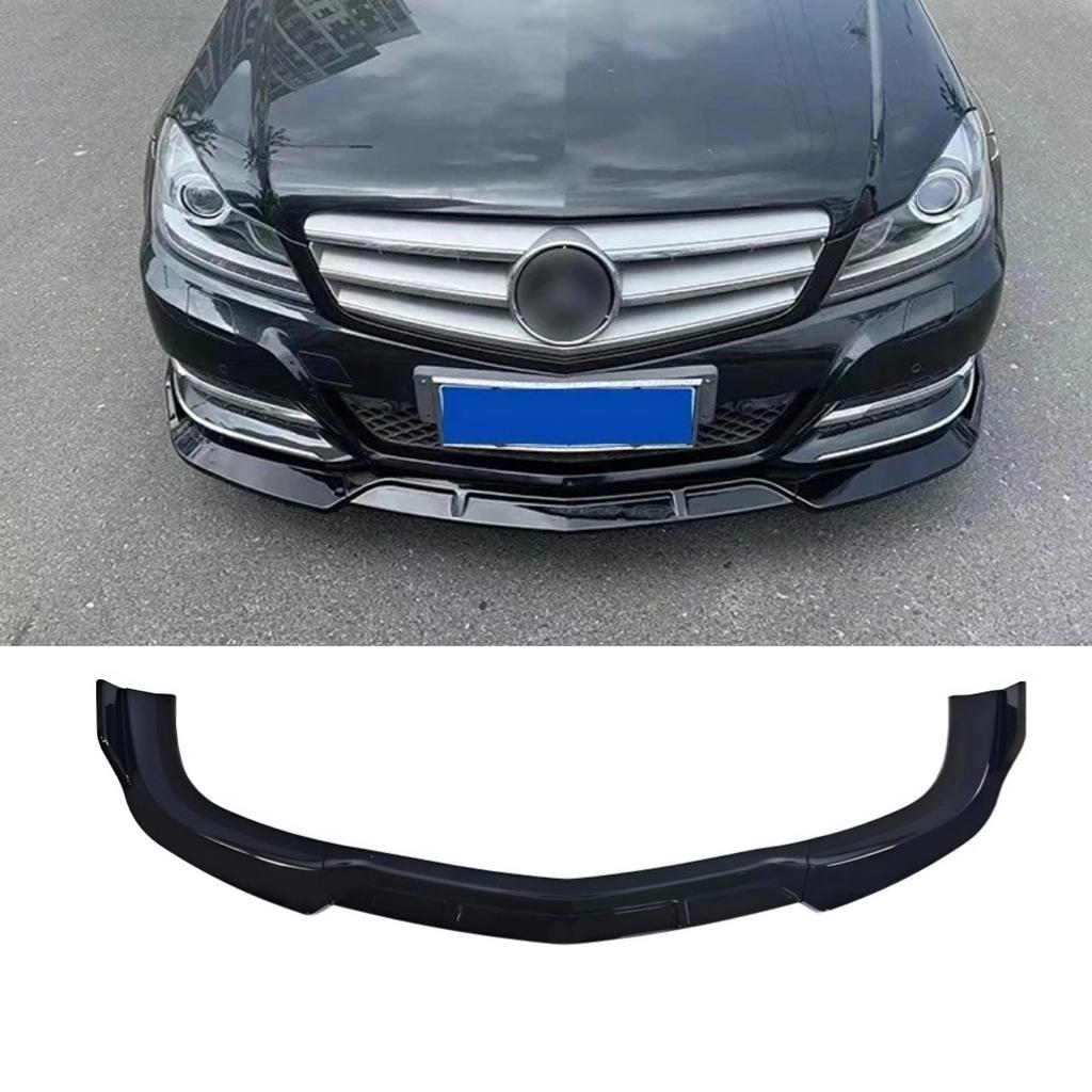 For Mercedes Benz C class W204 2011-2014 Deflector Facelift Front Splitter Bumper Lip Chin Protector Tuning Accessories Body Kit