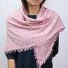 Women's 100% Cashmere Plaid Fringed Shawl Scarf