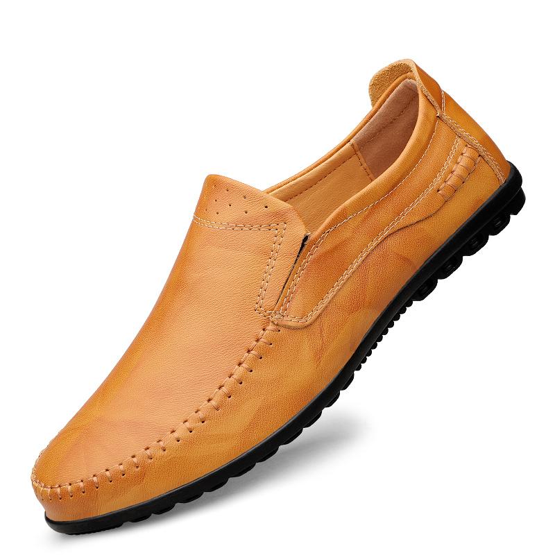 FashionBrand Мужская повседневная обувь Модная мужская обувь Мягкие мужские мокасины для отдыха Мокасины Slip On Мужская обувь для вождения Черные Красные мужские ленивые туфли