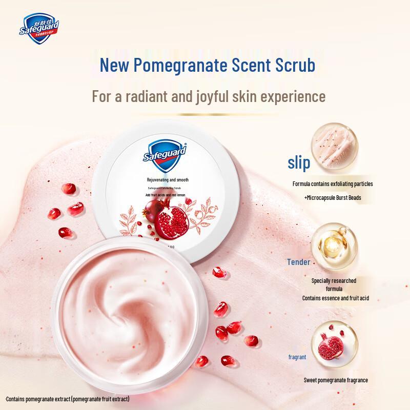 Safeguard Pomegranate Scented Body Scrub