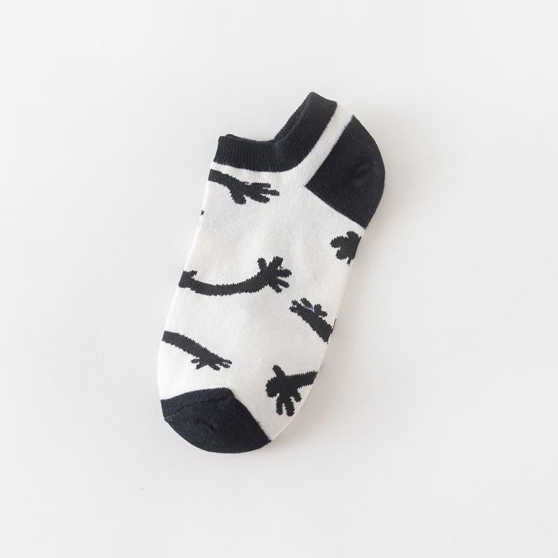 Lady Fashion Wind Pineapple Bird Poached Egg Cow Cartoon Colorful Cotton Sock Girls Ankle Socks