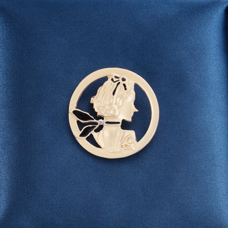 Винтажные металлические броши в стиле барокко с круглым солнцем Аполлоном для мужчин и женщин, простая индивидуальная металлическая брошь, булавки, ювелирные изделия, вечерние, свадебные подарки