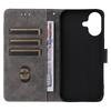 For iPhone 17 Case Wallet RFID Blocking PU Leather Phone Cover Stand with Strap
