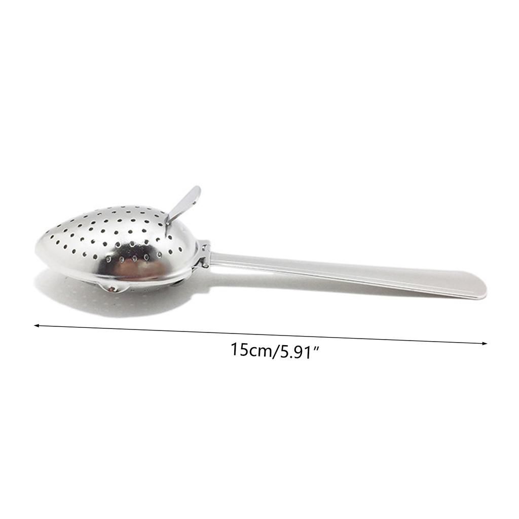 Stainless Steel Tea Infusers for Loose Tea Strainer Silver Loose Leaf Tea Steeper Mesh Strainer Tea Infuser Filter Spoon