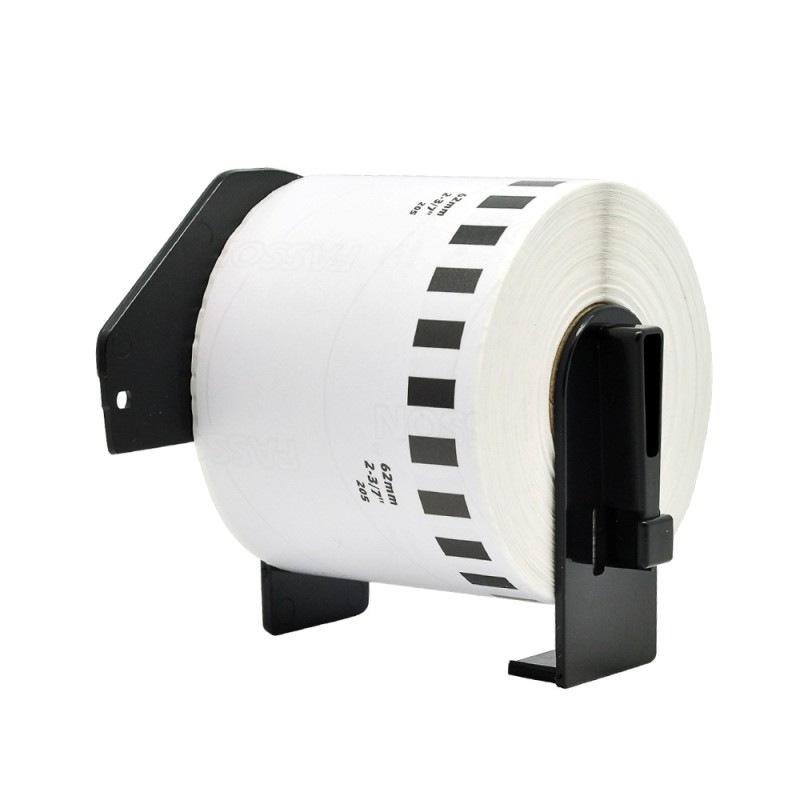 Ленточный картридж Brother QL и термобумага DK-22205 шириной 62 мм
