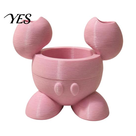 Storage Rack Toothbrush Holder, 3D Printed Durable PLA Rack, Color Bathroom Holder Partitioned Design, Cartoon Shape Compact Organizer Decor