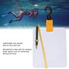 Underwater Writing Slate Board with Swivel Clip and Pencil for Water Sports Diving Swimming