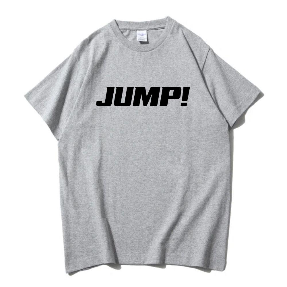 Футболка Jump Single Graphic 2025 Футболки группы и розовой женской группы Хлопок Мода Футболка с коротким рукавом Мужская Женская Одежда