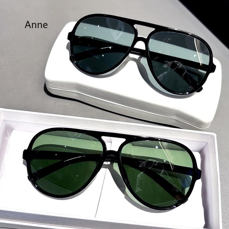 Модные мужские солнцезащитные очки-авиаторы оверсайз с двойной переносицей, винтажные с заклепками, женские красные и синие, трендовые панк очки, солнцезащитные очки, защита от УФ-лучей 400