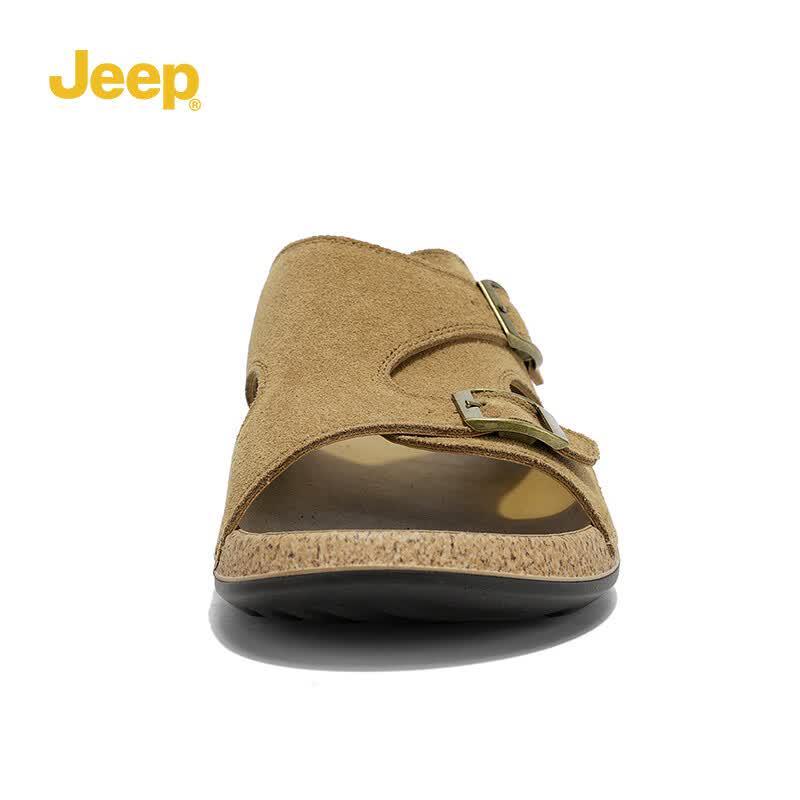 Jeep Мужские летние уличные нескользящие шлепанцы