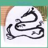 Dragon Animal Pattern Knit Hat For Winter Autumn Streetwear Warm Beanie