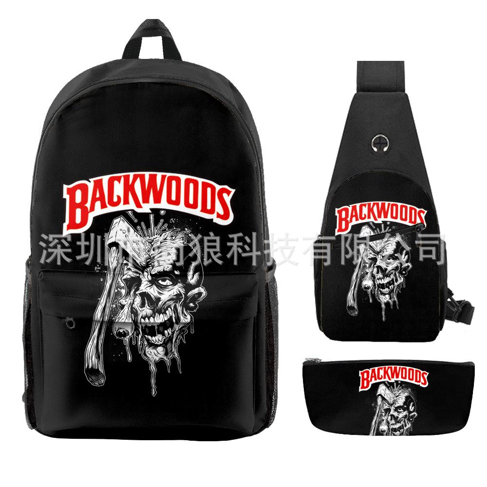 Школьный рюкзак для ученика Backwoods Рюкзак Сумка через плечо Школьная сумка Рюкзак большой емкости Водонепроницаемый рюкзак