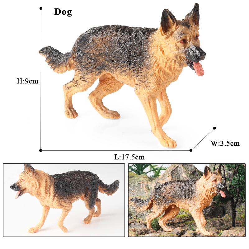 Oenux Dog Animals Model Action Figure Dobermann Shiba Inu Pomeranian Boxer Husky Puppy Figurines Cute Collection Toy Kids Gift