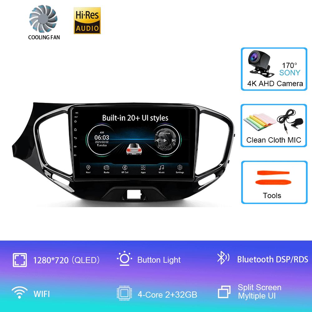 Android 14 для LADA Vesta Cross Sport 2015 2022 Автомобильный радиоприемник Мультимедиа Видеоплеер Навигация стерео Нет 2din 2 din