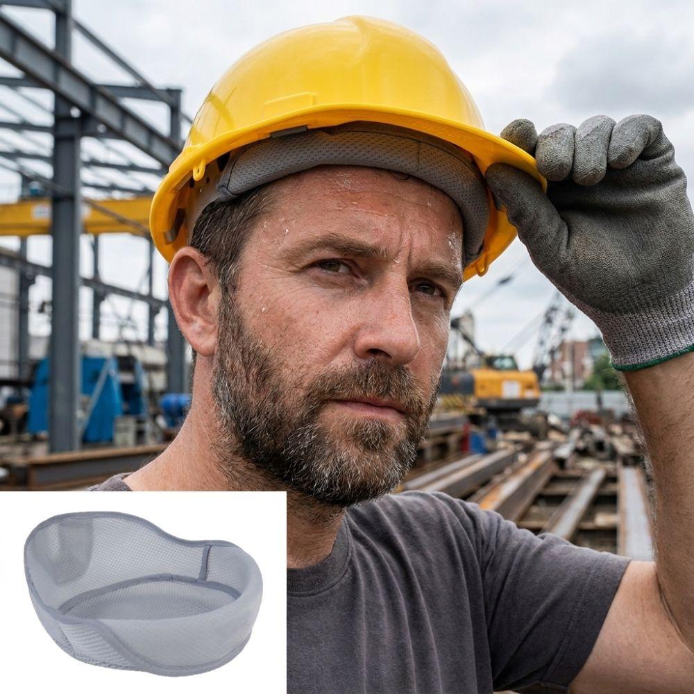 Moisture-wicking Safety Cap Cooling Pad Washable Hard Hat Sweatband Head Protection