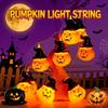 LED Halloween Light String Black Witch and Halloween Pumpkin Hat Design, Perfect for Halloween Decoration (battery Not Included)