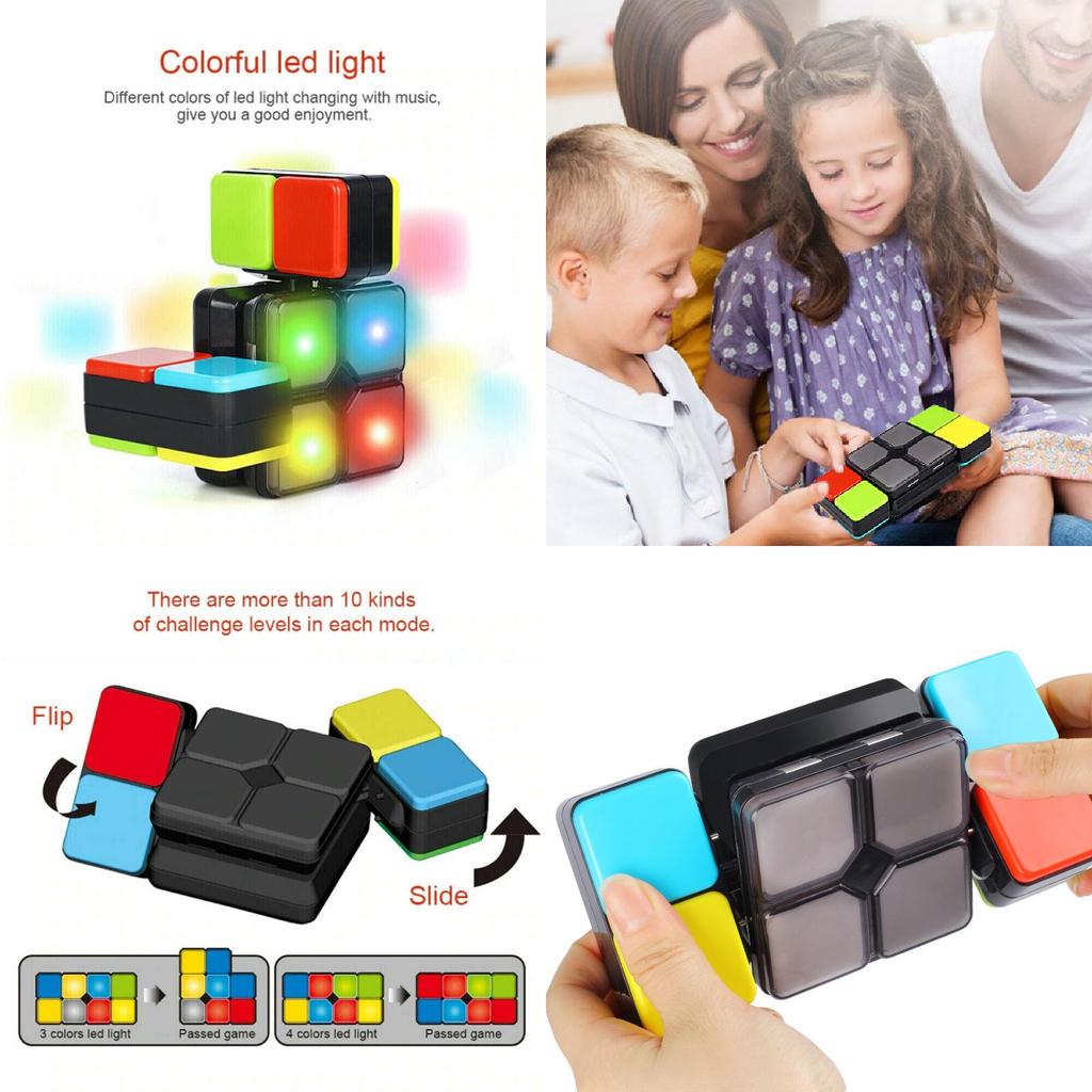 Engaging Flashing Sound Magic Cube Toy For Children And Family Entertainment
