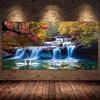 Home Decor Waterfall Forest Swan Canvas Painting Posters and Prints Living Room Bedroom Office Exquisite Wall Art Works Cuadros