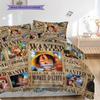 One Piece Luffy Poster Set Bedding 1 Duvet Cover 2 Pillowcase Without Core Bedding Set Duvet Cover And Pillowcase Soft And Comfortable