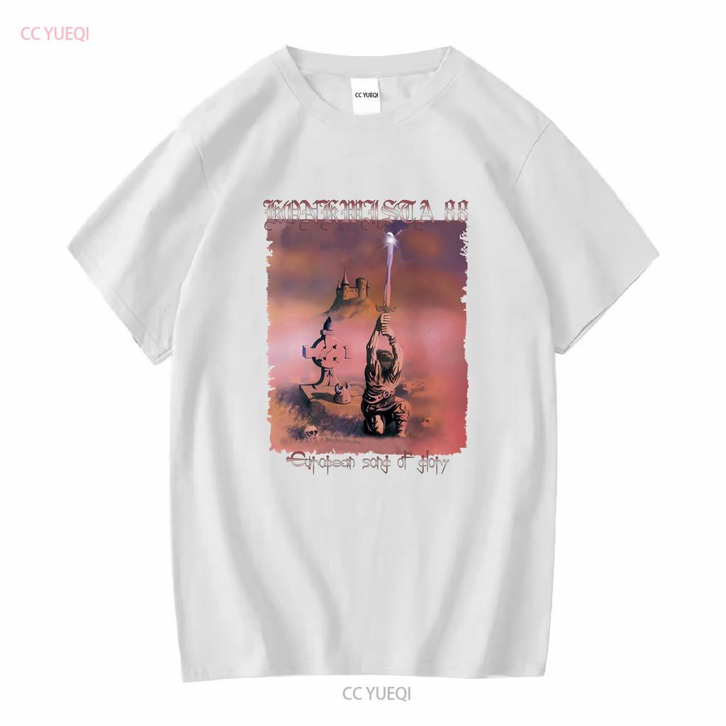 Новая Европейская Песня славы KONKWISTA 88 Классическая Футболка Мужская Женская S 5XL с длинным или коротким рукавом винтажная Стирка Дышащая Стильная