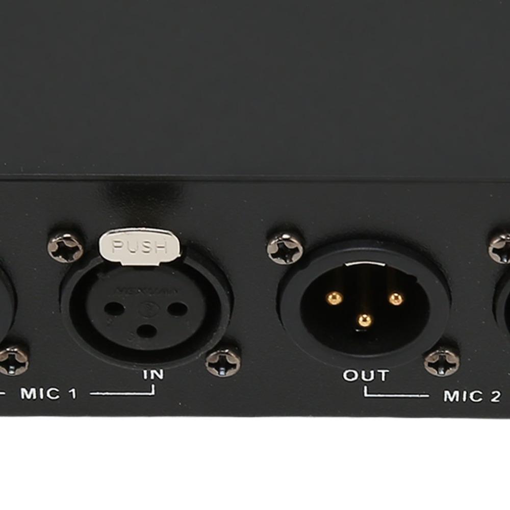 High Stability 48V Phantom Power Supply With XLR Cable 2 Channel  For Condenser Microphone