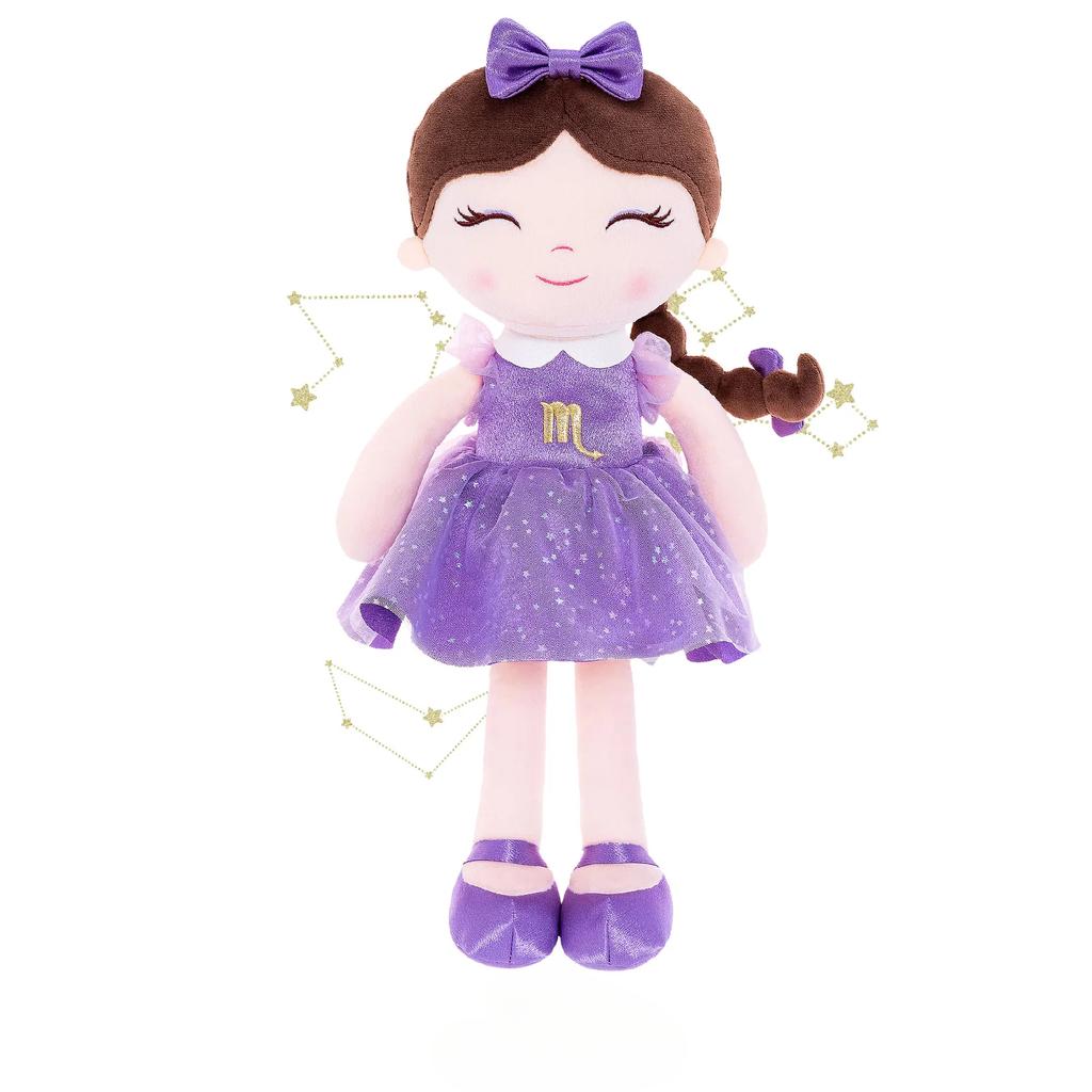 16 Inches Baby Girl Gifts Plush Doll Scorpia Constellation Doll In Purple Skirt for Christmas Gifts Children's Day Gifts