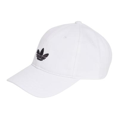 adidas Классическая хлопковая бейсболка с тремя полосками, унисекс, белая, JC6025