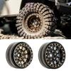 12-Spoke Wheels Brass Beadlock Rims Deadbolt- RC Crawler RC Car Upgrade Parts for 1/18 TRX4M 1/24 SCX24 Beadlock Wheel
