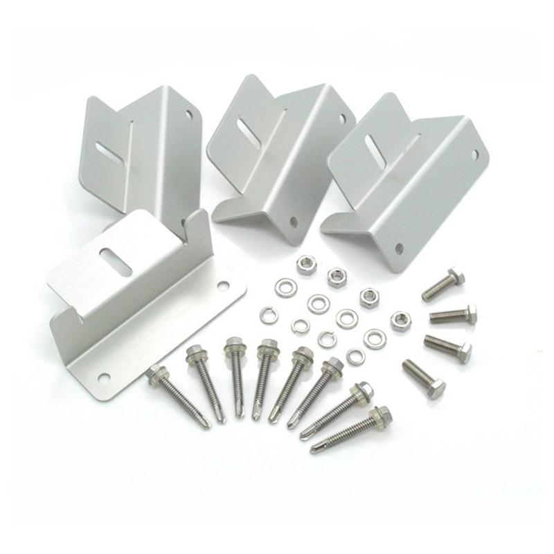 Z-образный алюминиевый кронштейн для крепления солнечной панели на крыше для автофургона, яхты, кронштейн для солнечной панели, солнечный Z-образный алюминиевый кронштейн