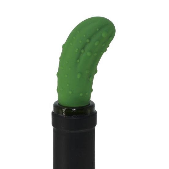 Силиконовая пробка, многоразовая, гибкая, для длительного использования, без запаха, износостойкая, с хорошими герметизирующими свойствами, в форме огурца, для пробки для пива, шампанского, вина