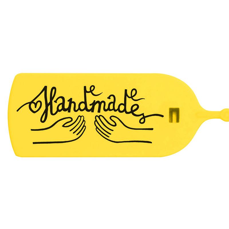 100 шт., пластиковые бирки ручной работы, этикетки для поделок, одежды, обуви, сумок, бизнес-подарок