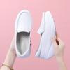 Туфли медсестры женские летние дышащие мягкие подошвы не устают ноги белые толстые подошвы усиливающие рост качалки осенние и зимние туфли-бублики